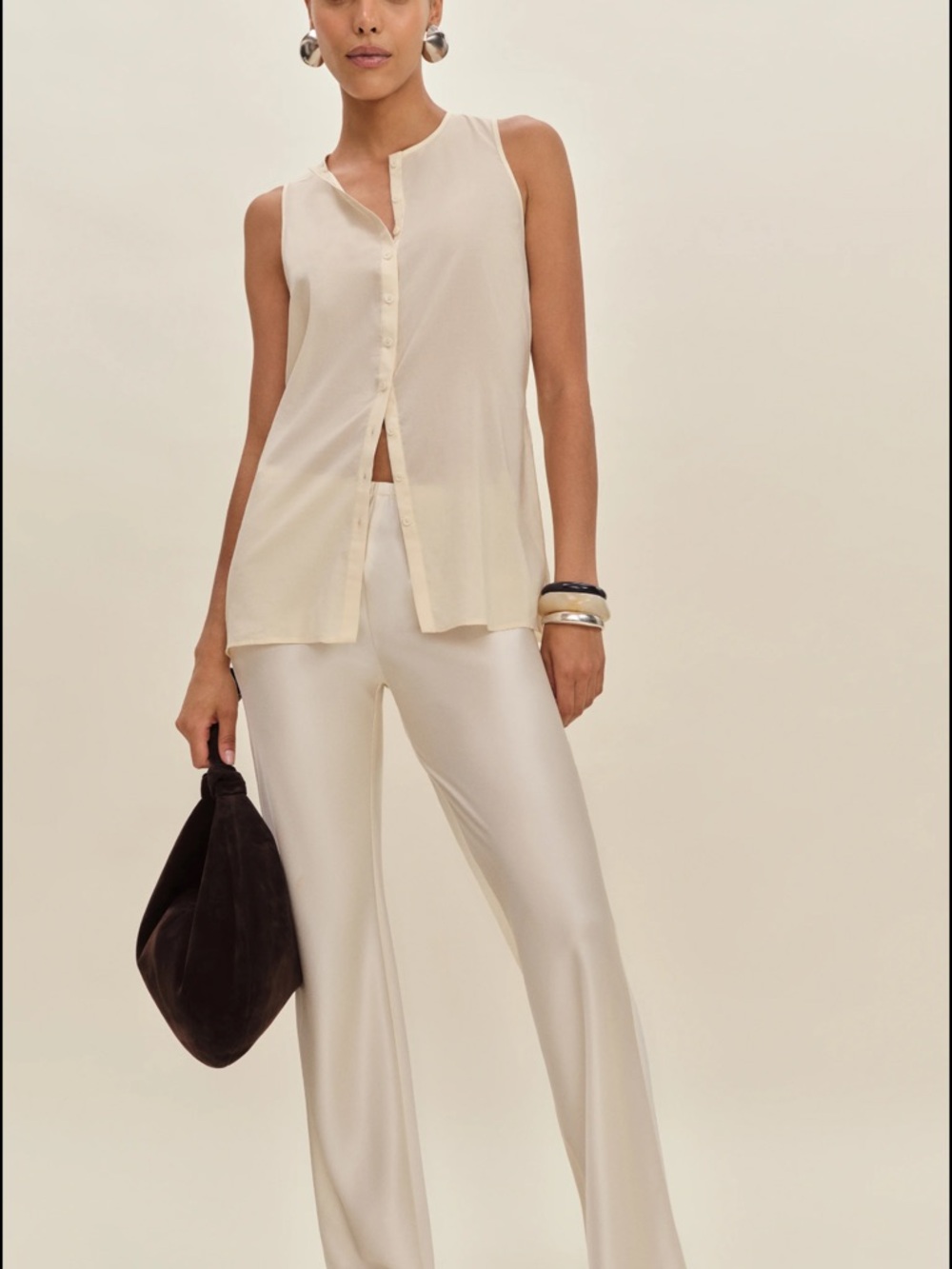 Reformation Floria Top in Cream